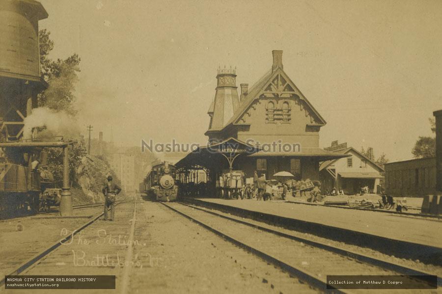 Postcard: The Station, Brattleboro, Vermont